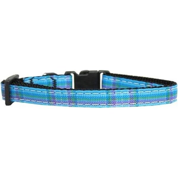 Unconditional Love Plaid Nylon Collar Blue XS UN787857